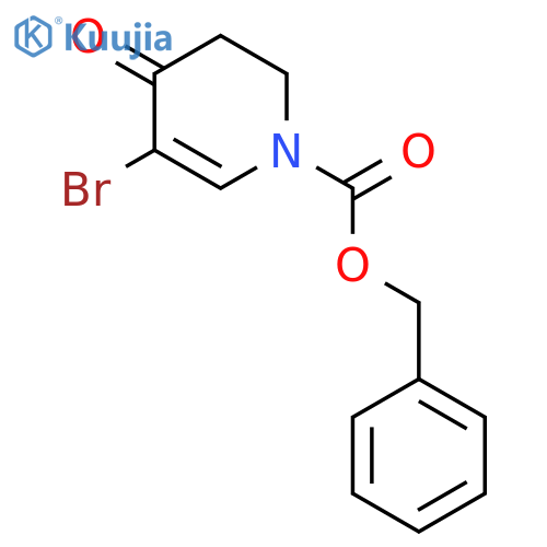 Benzyl 5-bromo-4-oxo-3,4-dihydropyridine-1(2H)-carboxylate structure