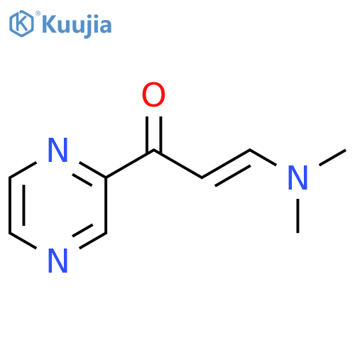 (2E)-3-(dimethylamino)-1-(pyrazin-2-yl)prop-2-en-1-one structure