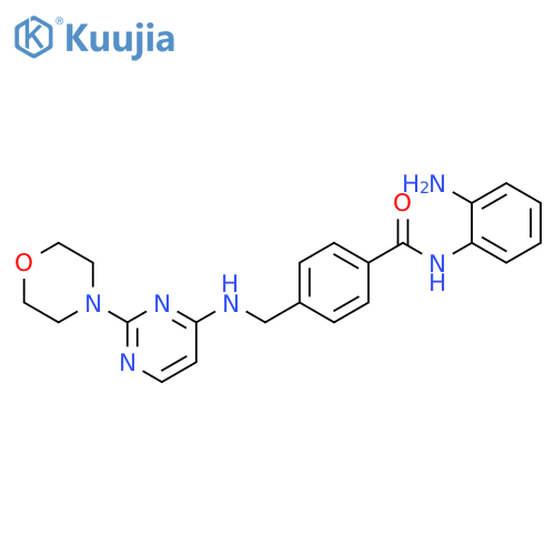Benzamide,N-(2-aminophenyl)-4-[[[2-(4-morpholinyl)-4-pyrimidinyl]amino]methyl]- structure