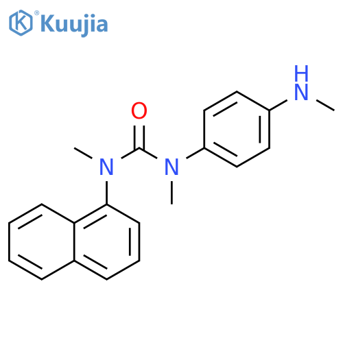 Urea, N,N'-dimethyl-N-[4-(methylamino)phenyl]-N'-1-naphthalenyl- structure
