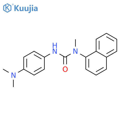 Urea, N'-[4-(dimethylamino)phenyl]-N-methyl-N-1-naphthalenyl- structure