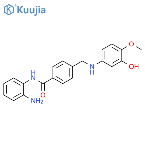 Benzamide,N-(2-aminophenyl)-4-[[(3-hydroxy-4-methoxyphenyl)amino]methyl]- structure