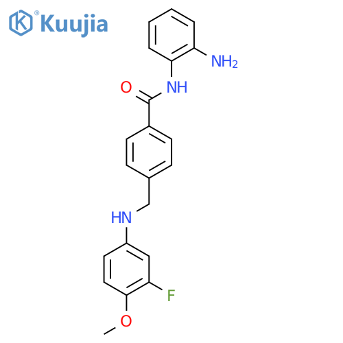Benzamide,N-(2-aminophenyl)-4-[[(3-fluoro-4-methoxyphenyl)amino]methyl]- structure