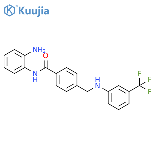 Benzamide,N-(2-aminophenyl)-4-[[[3-(trifluoromethyl)phenyl]amino]methyl]- structure