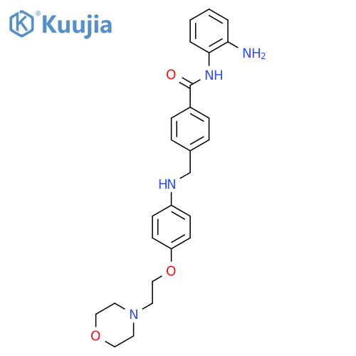 Benzamide,N-(2-aminophenyl)-4-[[[4-[2-(4-morpholinyl)ethoxy]phenyl]amino]methyl]- structure
