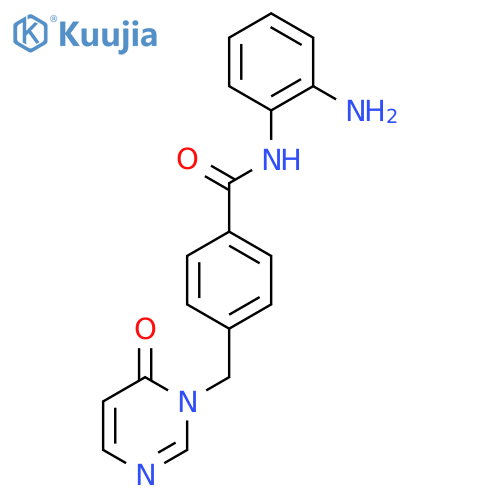 Benzamide, N-(2-aminophenyl)-4-[(6-oxo-1(6H)-pyrimidinyl)methyl]- structure