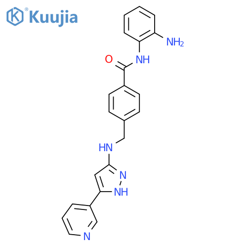 Benzamide,N-(2-aminophenyl)-4-[[[5-(3-pyridinyl)-1H-pyrazol-3-yl]amino]methyl]- structure