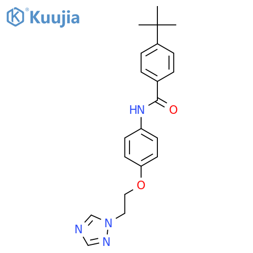 4-tert-Butyl-N-{4-[2-(1H-1,2,4-triazol-1-yl)ethoxy]phenyl}benzamide structure