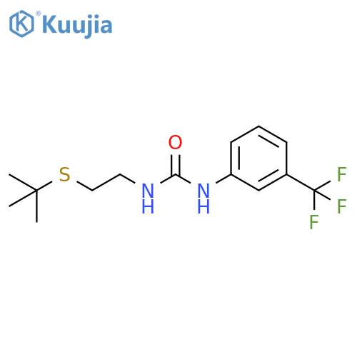 N-2-(tert-Butylsulfanyl)ethyl-N'-3-(trifluoromethyl)phenylurea structure