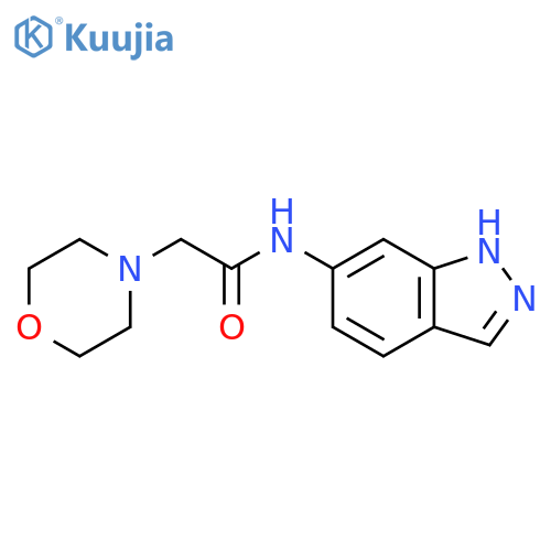 N-(1H-indazol-6-yl)-2-(morpholin-4-yl)acetamide structure