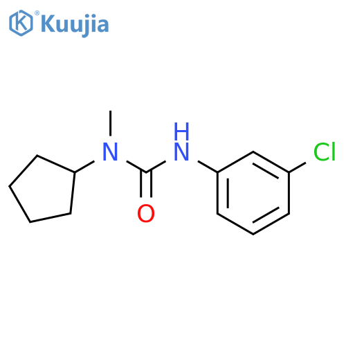 1-(3-chlorophenyl)-3-cyclopentyl-3-methylurea structure