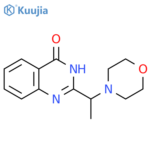 2-[1-(morpholin-4-yl)ethyl]-3,4-dihydroquinazolin-4-one structure