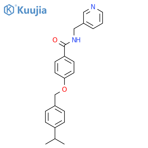4-{[4-(propan-2-yl)phenyl]methoxy}-N-[(pyridin-3-yl)methyl]benzamide structure