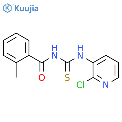 1-(2-chloropyridin-3-yl)-3-(2-methylbenzoyl)thiourea structure
