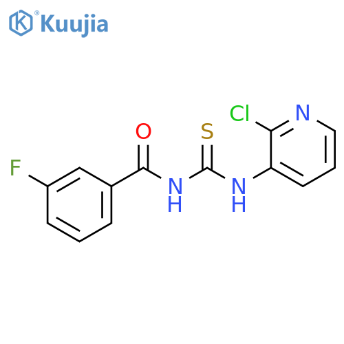 3-(2-chloropyridin-3-yl)-1-(3-fluorobenzoyl)thiourea structure