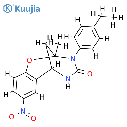 10-(4-ethylphenyl)-9-methyl-4-nitro-8-oxa-10,12-diazatricyclo7.3.1.0^{2,7}trideca-2,4,6-trien-11-one structure