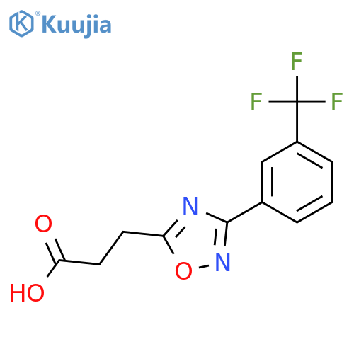 3-{3-3-(Trifluoromethyl)phenyl-1,2,4-oxadiazol-5-yl}propanoic Acid structure