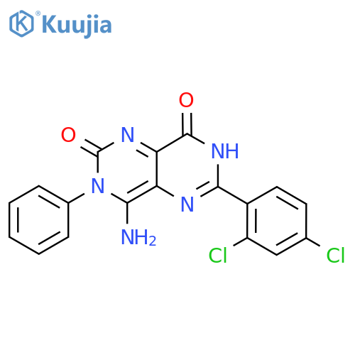 6-(2,4-Dichlorophenyl)-4-imino-3-phenyl-1H,2H,3H,4H,7H,8H-[1,3]diazino[5,4-d]pyrimidine-2,8-dione structure