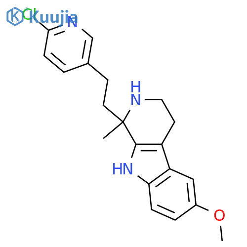 1-[2-(6-CHLORO-3-PYRIDINYL)ETHYL]-1-METHYL-2,3,4,9-TETRAHYDRO-1H-BETA-CARBOLIN-6-YL METHYL ETHER structure