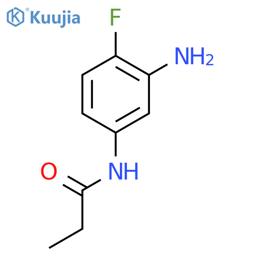 N-(3-amino-4-fluorophenyl)propanamide structure