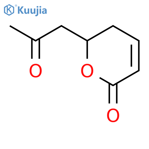 2H-Pyran-2-one, 5,6-dihydro-6-(2-oxopropyl)- structure