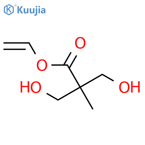 Propanoic acid, 3-hydroxy-2-(hydroxymethyl)-2-methyl-, ethenyl ester structure