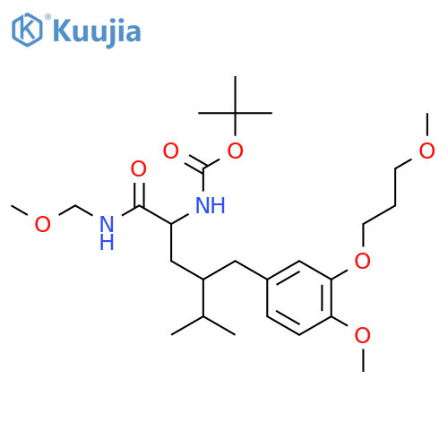 (1S,3S)-3-4-Methoxy-3-(3-methoxypropoxy)phenylmethyl-1-(methoxymethylamino)carbonyl-4-methylpentylcarbamicacid 1,1-dimethylethylester structure