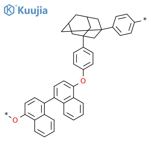 Poly(oxy[1,1'-binaphthalene]-4,4'-diyloxy-1,4-phenylenetricyclo[3.3.1.13,7]decane-1,3-diyl-1,4-phenylene) structure