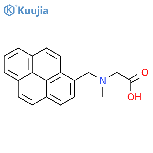 Glycine, N-methyl-N-(1-pyrenylmethyl)- structure