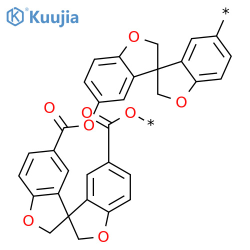 Poly(3,3'(2H,2'H)-spirobibenzofuran-5,5'-diyloxycarbonyl-3,3'(2H,2'H)-spirobibenzofuran-5,5'-diylcarbonyloxy) structure