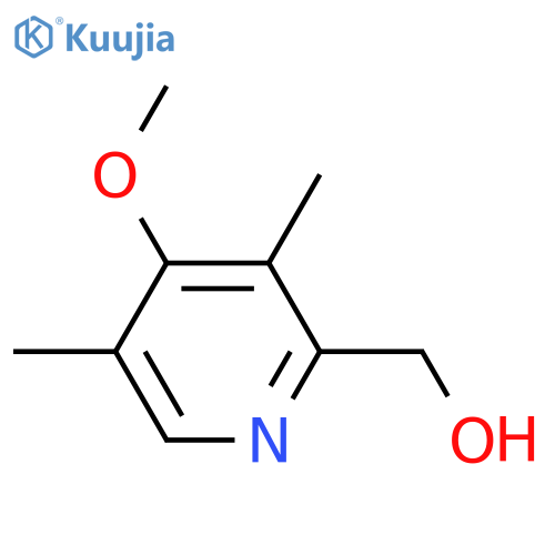 (4-methoxy-3,5-dimethylpyridin-2-yl)methanol structure