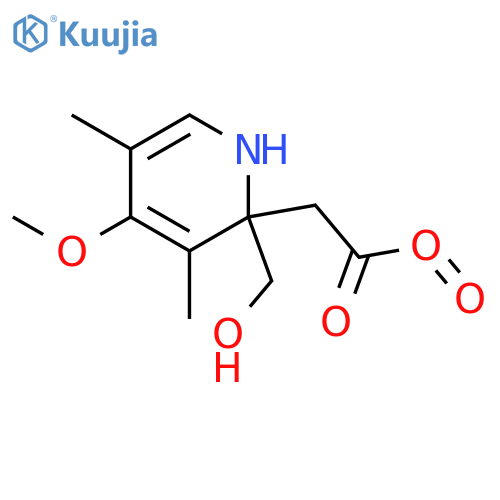 2-(Acetoxymethyl)-4-methoxy-3,5-dimethylpyridine 1-Oxide structure