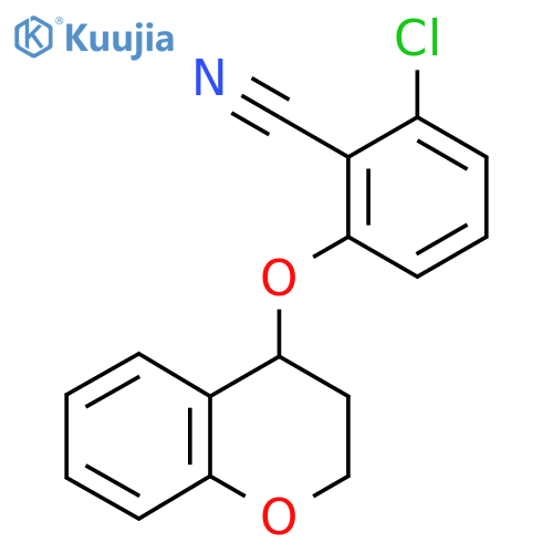 2-Chloro-6-(3,4-dihydro-2H-1-benzopyran-4-yloxy)benzonitrile structure