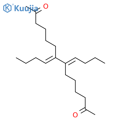 2,13-Tetradecanedione, 7,8-dibutylidene-, (7E,8E)- structure