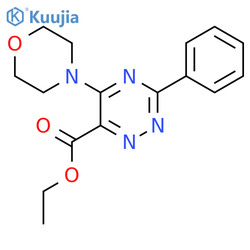 Ethyl 5-morpholino-3-phenyl-1,2,4-triazine-6-carboxylate structure