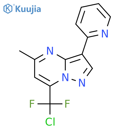 2-[7-(Chlorodifluoromethyl)-5-methylpyrazolo[1,5-a]pyrimidin-3-yl]pyridine structure