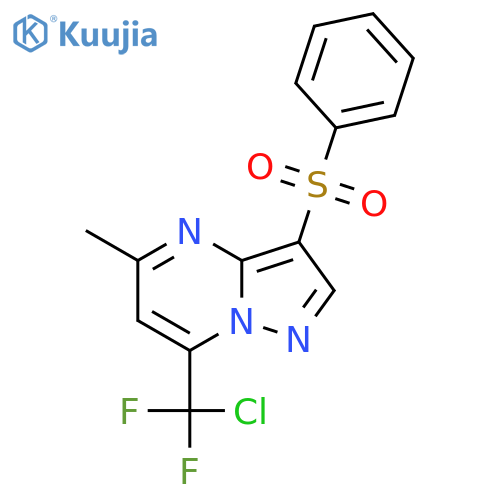 7-[CHLORO(DIFLUORO)METHYL]-5-METHYL-3-(PHENYLSULFONYL)PYRAZOLO[1,5-A]PYRIMIDINE structure