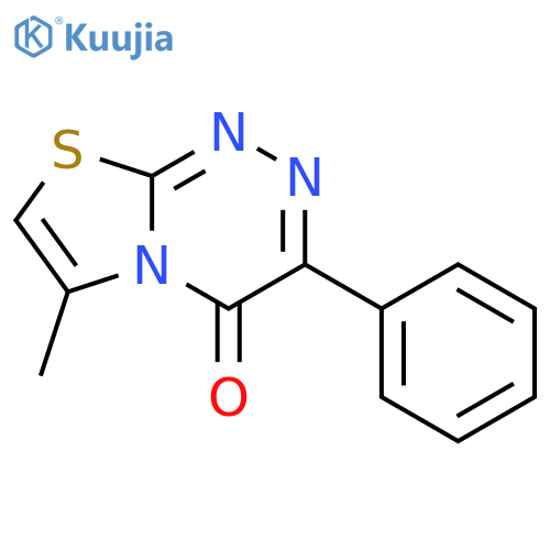 4H-THIAZOLO[2,3-C][1,2,4]TRIAZIN-4-ONE, 6-METHYL-3-PHENYL- structure