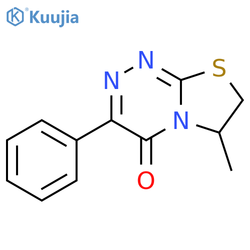 4H-Thiazolo[2,3-c][1,2,4]triazin-4-one, 6,7-dihydro-6-methyl-3-phenyl- structure