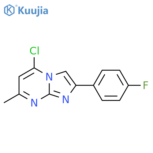 5-Chloro-2-(4-fluorophenyl)-7-methylimidazo[1,2-a]pyrimidine structure