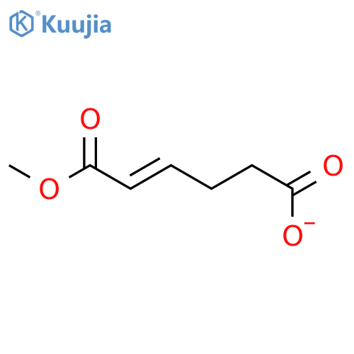 2-Hexenedioic acid, 1-methyl ester, (E)- structure