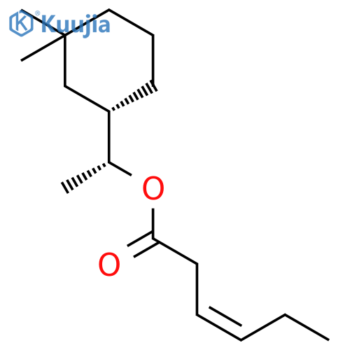 3-HEXENOIC ACID, (1R)-1-[(1S)-3,3-DIMETHYLCYCLOHEXYL]ETHYL ESTER, (3Z)- structure