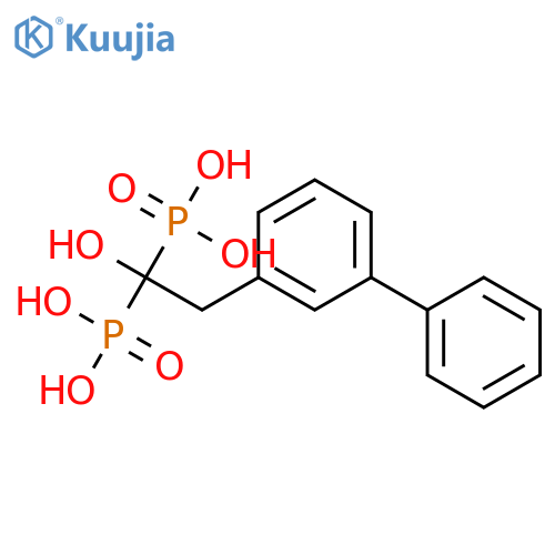 Phosphonic acid, (2-[1,1'-biphenyl]-3-yl-1-hydroxyethylidene)bis- structure