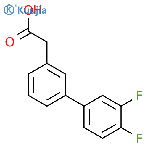 3-Biphenyl-3',4'-Difluoro-Acetic Acid structure