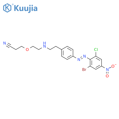 Propanenitrile,3-[2-[[4-[(2-bromo-6-chloro-4-nitrophenyl)azo]phenyl]ethylamino]ethoxy]- structure