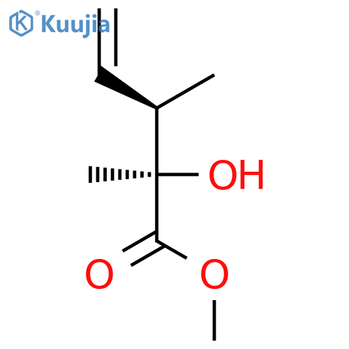 4-Pentenoic acid, 2-hydroxy-2,3-dimethyl-, methyl ester, (R*,R*)- structure