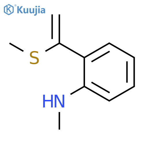 BENZENAMINE, N-METHYL-2-[1-(METHYLTHIO)ETHENYL]- structure