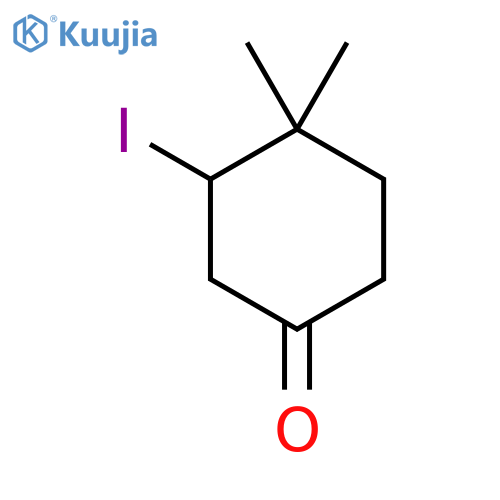 3-Iodo-4,4-dimethylcyclohexan-1-one structure