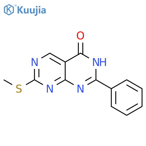 7-(methylsulfanyl)-2-phenyl-3H,4H-[1,3]diazino[4,5-d]pyrimidin-4-one structure