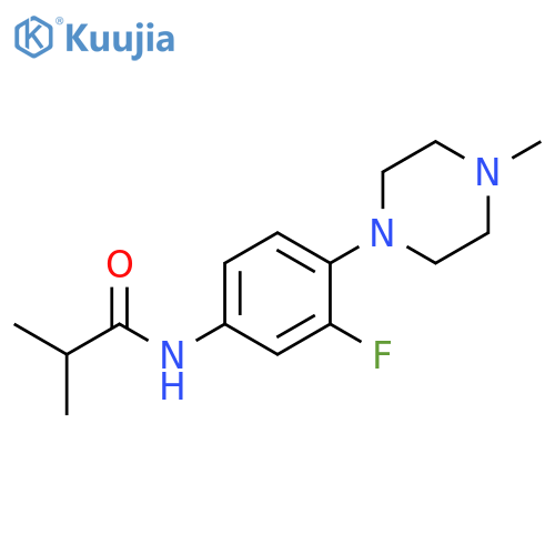 N-[3-fluoro-4-(4-methylpiperazin-1-yl)phenyl]-2-methylpropanamide structure